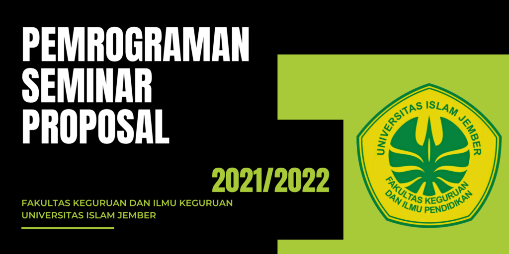 PEMROGRAMAN SEMINAR PROPOSAL TAHUN AKADEMIK 2021/2022